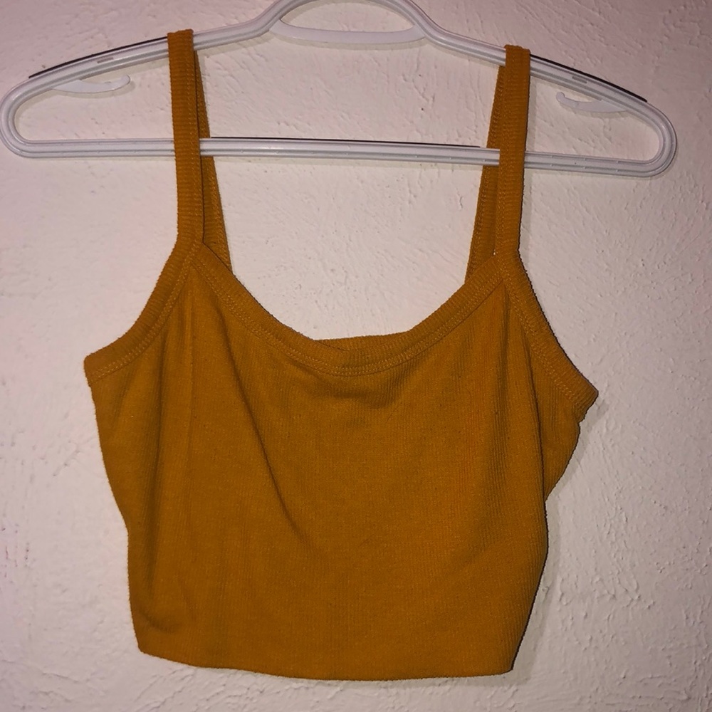 Orange fashion nova crop top